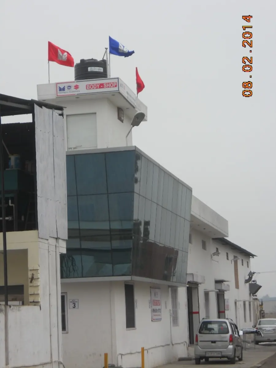 Service station side view