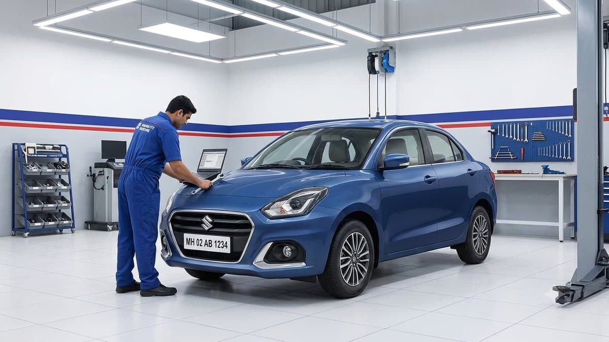 Maruti Dzire service center at Mahalaxmi Motors, Shahabad Markanda